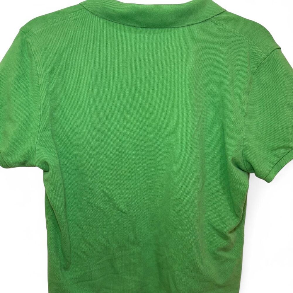 Ralph Lauren Women's Vintage Y2K 2000s Green Skinny Polo Shirt - Picture 5 of 5